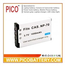 Casio NP-70 NP-70DBA Li-Ion  Digital Camera Battery for Casio Exilim EX-Z150 EX-Z250 BY PICO